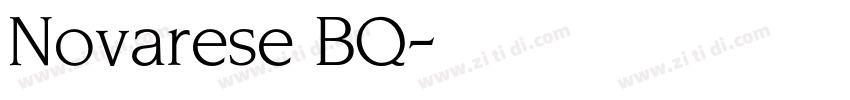 Novarese BQ字体转换